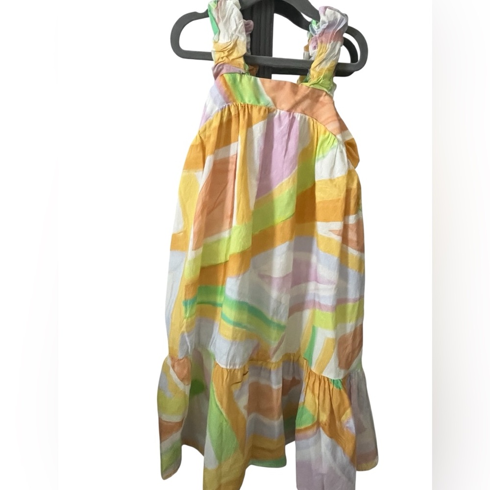 Zara Kids Girls Size 8 Geometric Print Dress | Elastic Straps